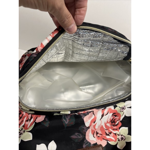 Lovevook backpack diaper bag floral print ‎ 20x16 inch thermal pocket lunch box - Picture 3 of 4